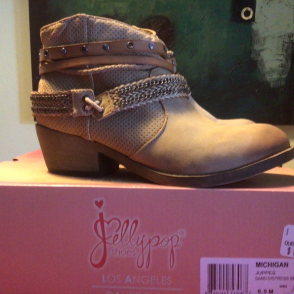 Jellypop tan ankle boots size 6.5 - Picture 2 of 4
